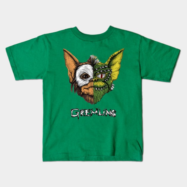 gremlins Kids T-Shirt by Vincent Trinidad Art